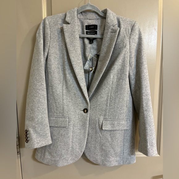 NWT J. Crew Women’s Alfie Blazer Italian Knit Wool Blend Size 8 - Picture 2 of 16